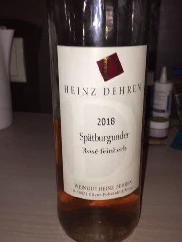 Weingut Heinz Dehren Spätburgunder Rosé Feinherb Vivino