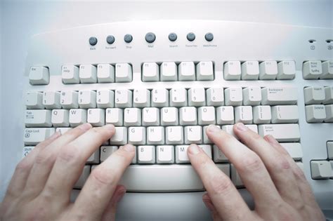 Free Stock Photo 3952-computer keyboard in use | freeimageslive 