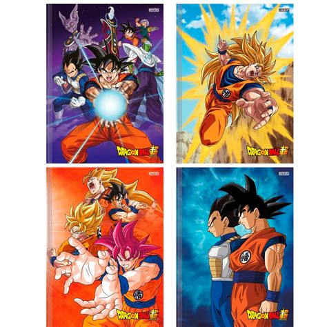 Caderno brochura cd dragon ball super 80 folhas são domingos Submarino