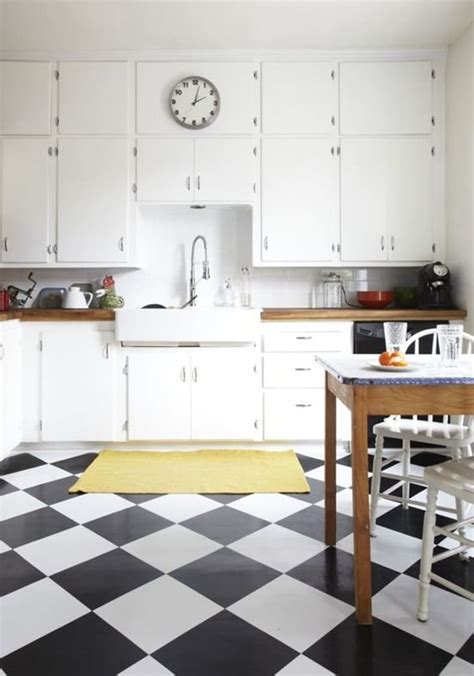 Black White Checkered Tile Floor Flooring Guide By Cinvex