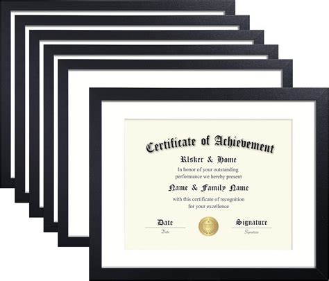 Elskerandhome 11x14 Diploma Frame 6 Pack Diploma Frames 8