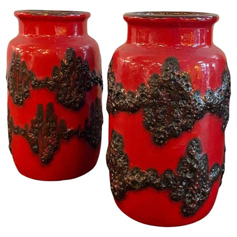 Fat Lava Vase By Scheurich Keramik For Sale At Stdibs