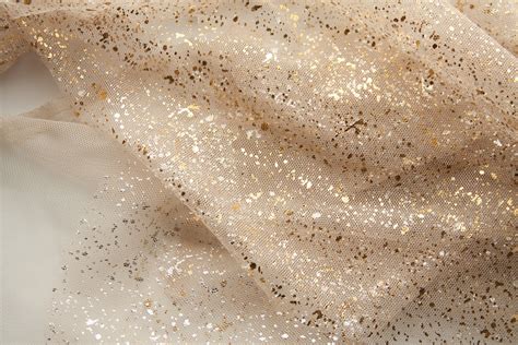 Shimmer Gold Fabric, Sparkly Tulle, Splatter Fabric, Shiny Fabric Gold ...