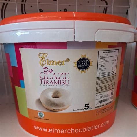 Jual Elmer Glaze Topping Donat Repack Kg Dan G Rasa Tiramisu