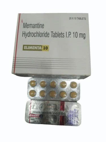 Memantine Hydrochloride 10 Mg Tablets At Rs 99 Stripe Alzheimer S