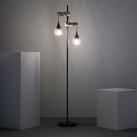 Iluzzia Iluzzia Monah Light Floor Lamp Black Wood