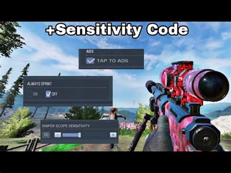 Best Settings Sensitivity For Two Fingers Sniper Players Codm Youtube