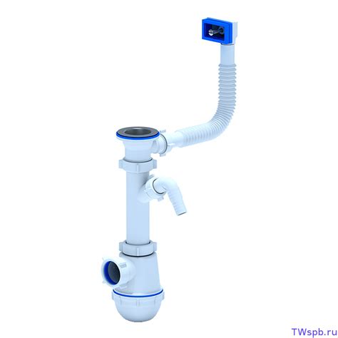 A1040 Сифон АНИ Грот 1 1/2*40 с жёстким переливом и отводом — T-WAY