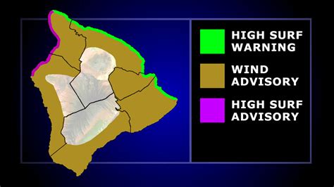 High Surf Wind Alerts Remain In Effect For Hawaiʻi Island