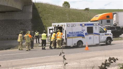 Highway 400 Traffic Slow After Dump Truck Slams Into Overpass Injuring