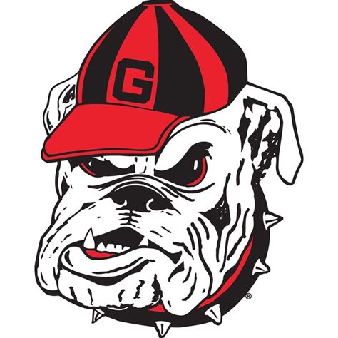 Georgia Bulldog Logo Stencil - Photoshop Text Effect Mockups