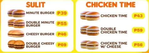 Minute Burger Menu Philippines Updated Prices