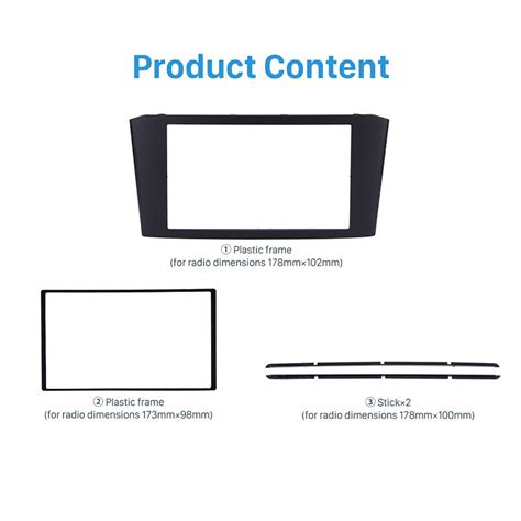 Seicane Autoradio Double Din Fascia Pour To Grandado