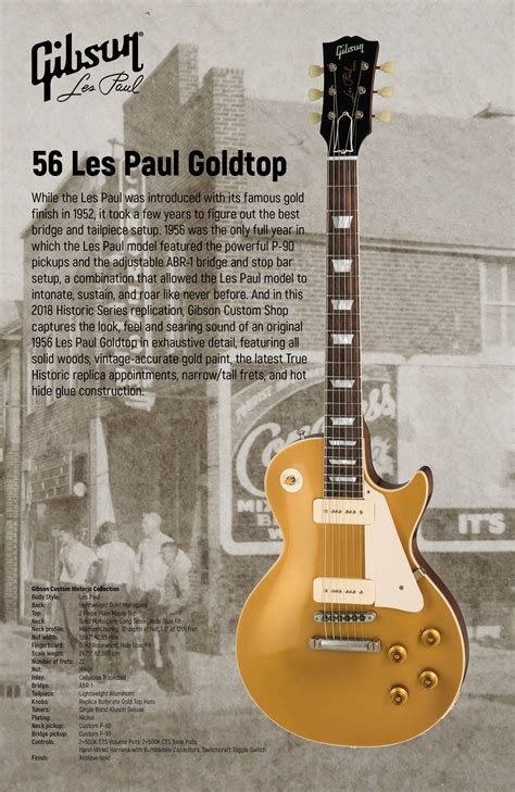 1956 Les Paul Goldtop Reissue Gibson Les Paul Les Paul Guitars