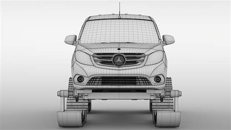 Mercedes Benz Citan Van Ski Modelo D C D Fbx Lwo Max