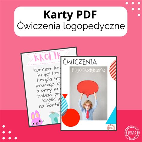 KARTY PDF Ćwiczenia logopedyczne Platforma e learningowa EDUKA CENTER