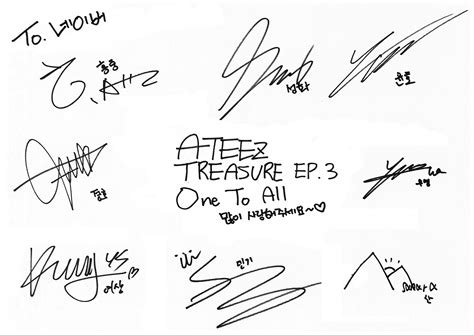 ALL Signature ATEEZ Official Nimfomane