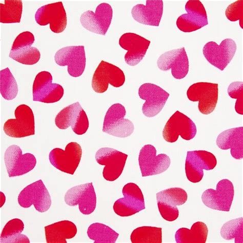 Tossed Ombre Love Hearts Romantic Fabric By Timeless Treasures Modes4u