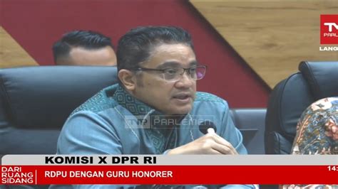 Dede Yusuf Komisi X Dpr Ri Akan Tetap Selalu Perjuangkan Guru Honorer