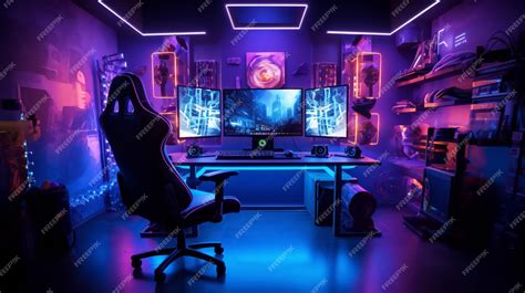 Premium AI Image | PC Desk Setup