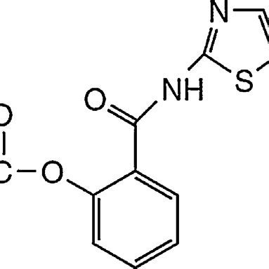 Chemical Structure Of Acetyloxy N Nitro Thiazolyl Benz Amide