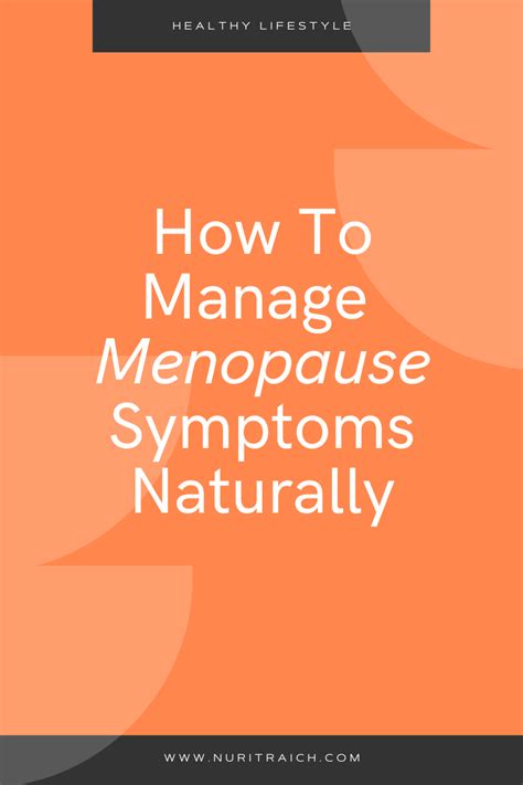 Manage Perimenopause Symptoms Naturally Menopause Symptoms Balance