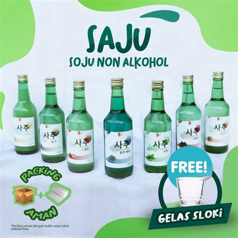 Jual SOJU KOREA 100 NON ALKOHOL DOSE SPARKLING WATER RASA BUAH