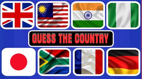 🌍🚩 Guess The Country By The Flags Asian African And European Flag Quiz Learning Quiz For