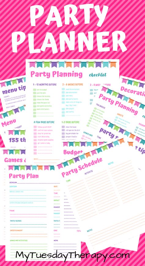 Printable Party Planner