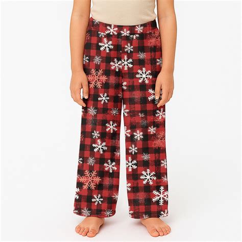 Abcomgle Christmas Pajama Pants for Girls Comfy Christmas Pj Pants Pajama Bottoms Snowflake