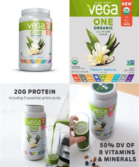 Vega One Organic All In One Shake Plain Unsweetened 10 Servings 13 5 Oz Ebay