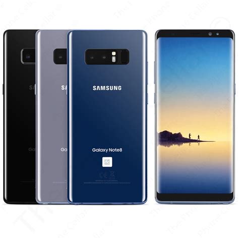 Samsung Galaxy Note 8 N950u Unlocked 64gb 4g Lte Smartphone Black Blue Purple Samsung Galaxy