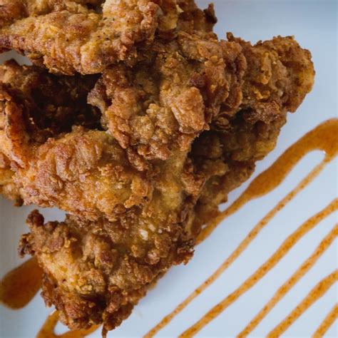 H Is For Hot Honey Fried Chicken Strips E Is For Eat