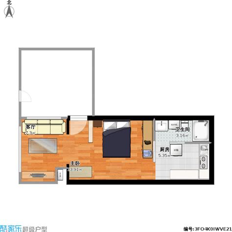 平面户型图一室一厅一室一厅户型图上海一室一厅户型图大山谷图库