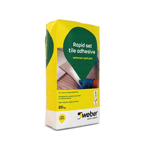 Weberset Rapid Plus Tile Adhesive 20kg Moespot Handlowy Tile