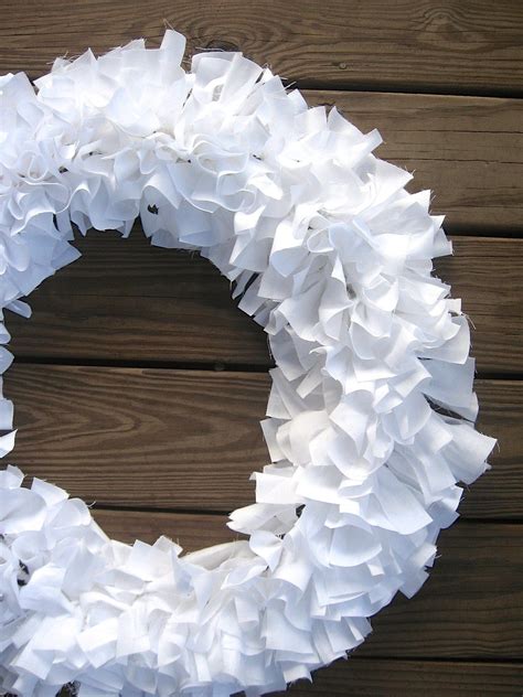 Learn How To Make This Simple Shabby Chic Rag Wreath Using Strips Of