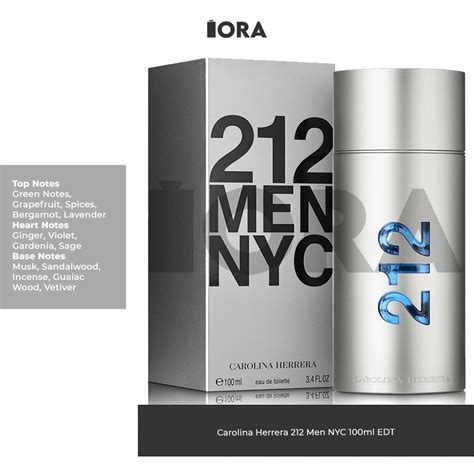 Jual PREMIUM PARFUM PRIA Caroli Herrera 212 Men NYC 100ml EDT