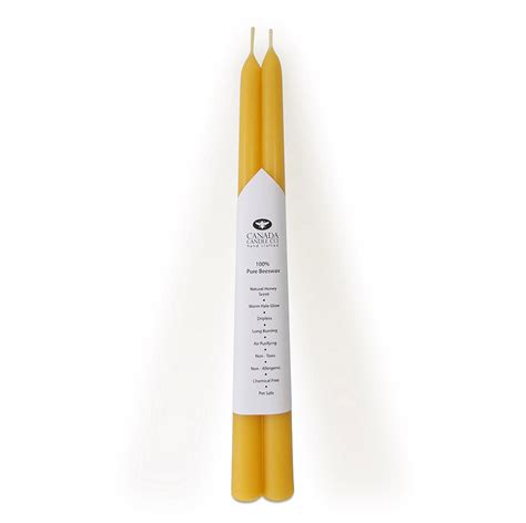 100 Pure Canadian Beeswax Taper Candles 7 8 X 12