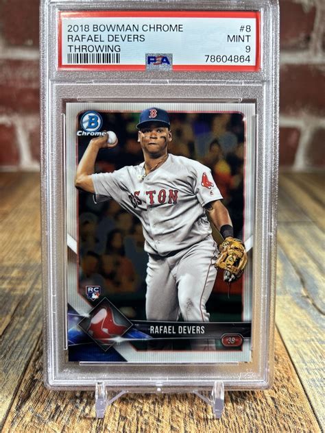 Psa Rafael Devers Bowman Chrome Rookie Card Rc Boston Red Sox