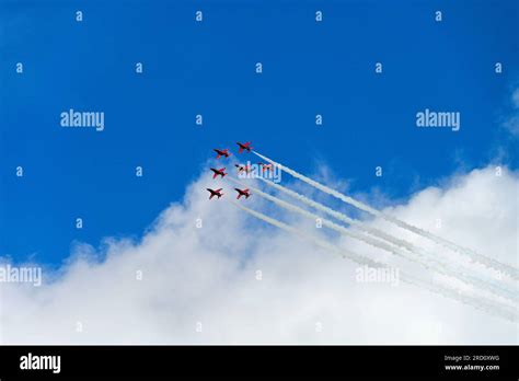 Fairford Riat Air Show Saturday 15 July 2023 Raf Red Arrows Seven