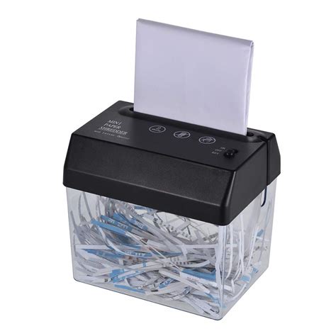 Buy Mini USB Paper Shredder Small Electric A6 Paper Shredder Strip Cut