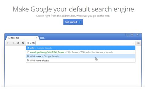 google promotes  search engine  chrome