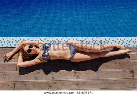 Beautiful Slim Sexy Woman Bikini Relaxing Stock Photo Shutterstock