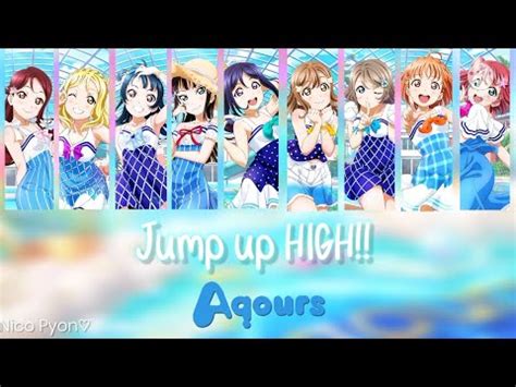 Jump Up High Aqours Color Coded Full Rom Eng Lyrics Youtube