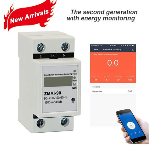 Aliexpress Buy Wifi Tuya App A Single Phase Din Rail Smart