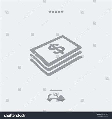 Dollars Banknote Flat Icon Stock Vector Royalty Free 420811852