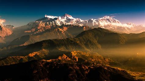 HD wallpaper: mountain, nepal, travel, nature, outdoor, sunrise ...