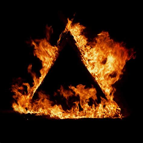 Triangle Fire Background Wallpaper Triangle Fire Background Image