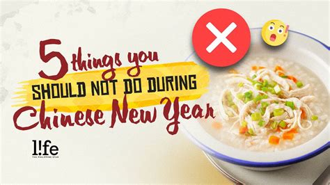 Why You Shouldn T Eat Lugaw And Other Things Not To Do During Chinese