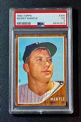 Topps Mickey Mantle Psa Centered Nicely Sharp Fresh Slab